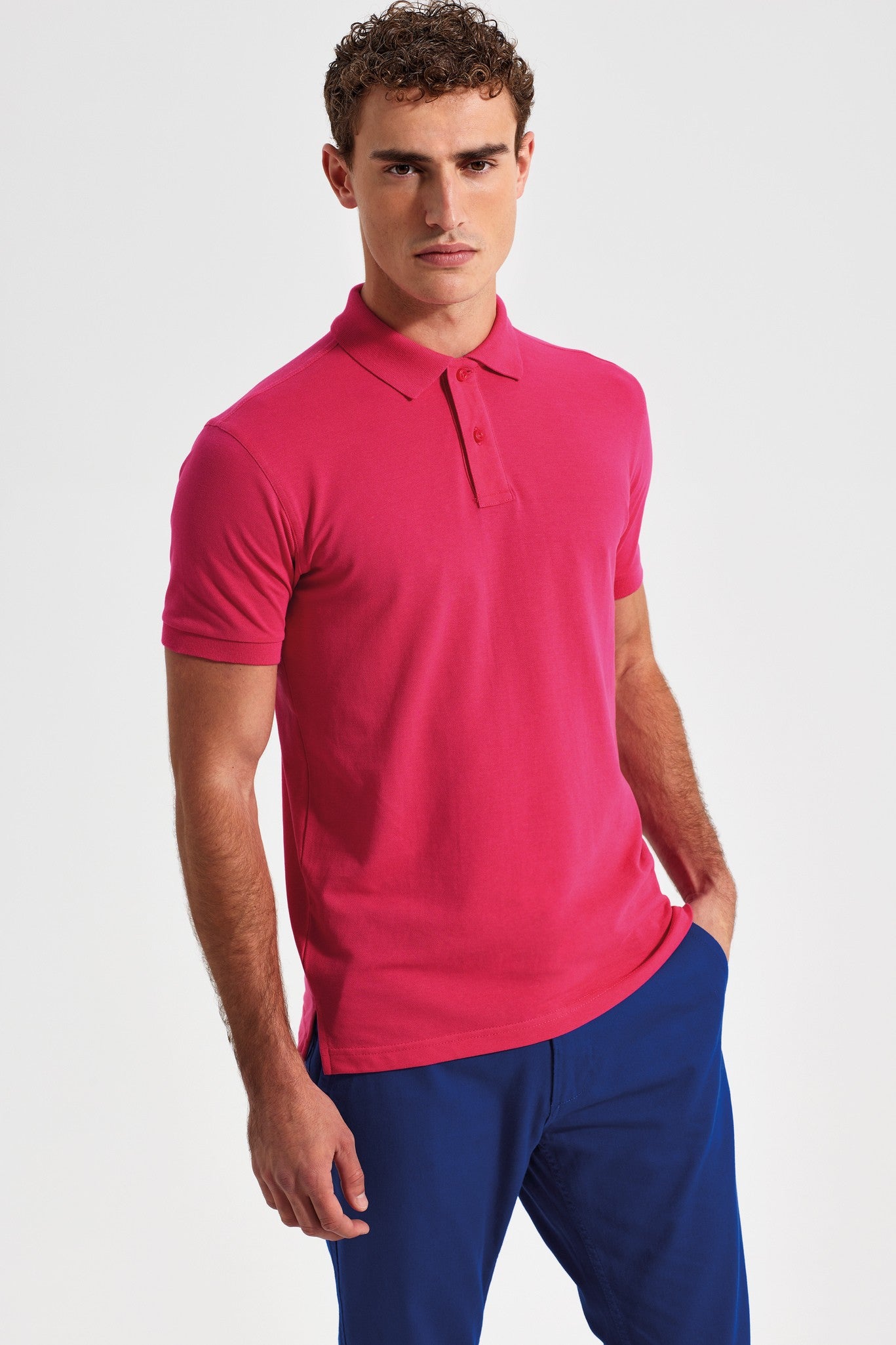 Asquith & Fox Men's Classic fit polo - Bright Ocean