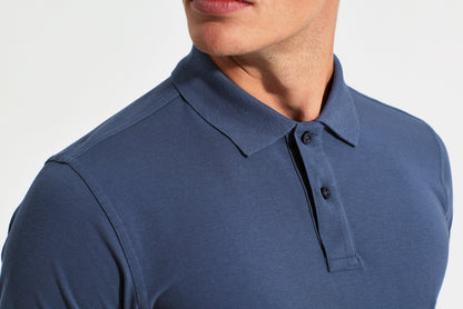 Asquith & Fox Men's Classic fit polo - Black Heather