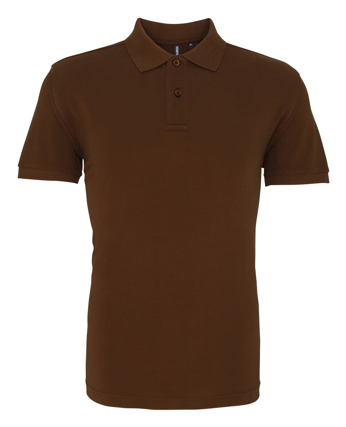 Asquith & Fox Men's Classic fit polo - Milk Chocolate