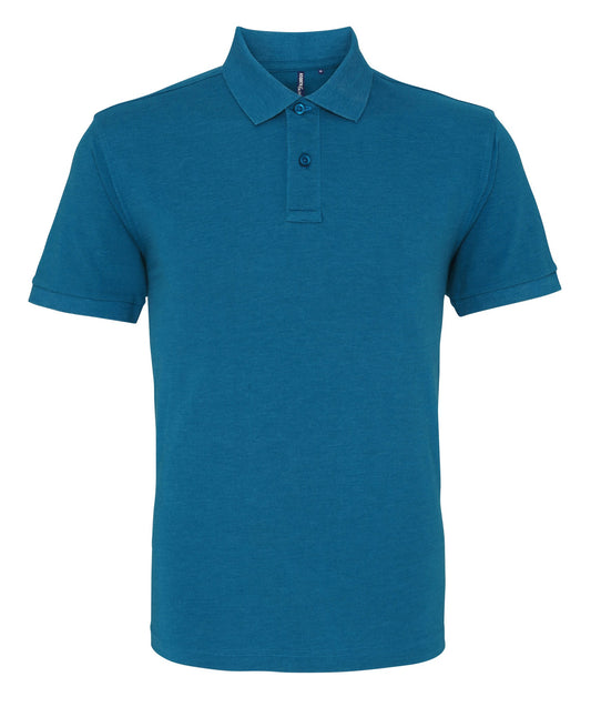 Asquith & Fox Men's Classic fit polo - Teal Heather