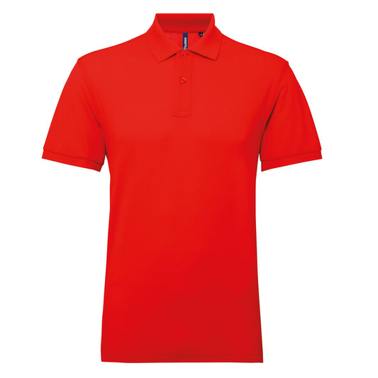 Asquith & Fox Men’s polycotton blend polo - Cherry Red