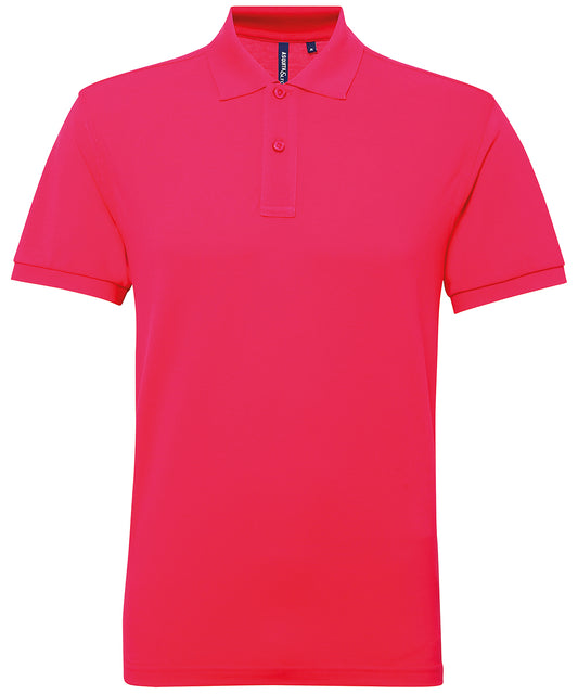 Asquith & Fox Men’s polycotton blend polo - Hot Pink