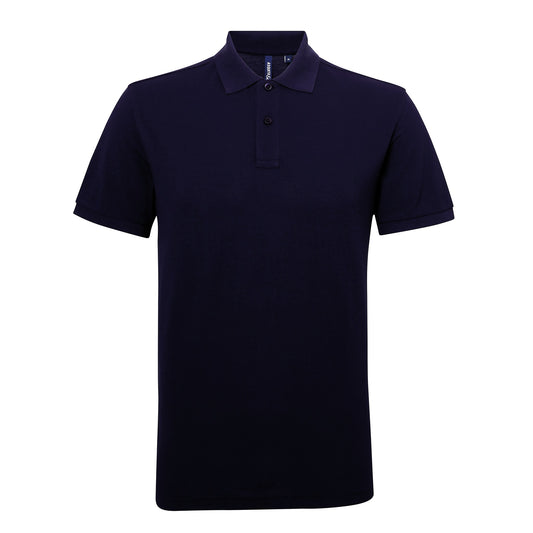 Asquith & Fox Men’s polycotton blend polo - Navy