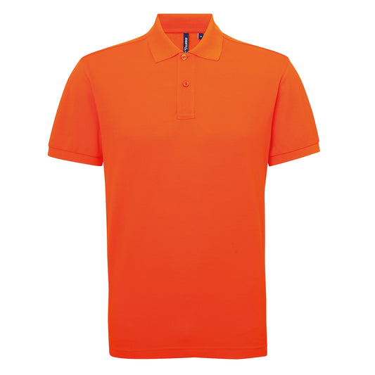 Asquith & Fox Men’s polycotton blend polo - Orange