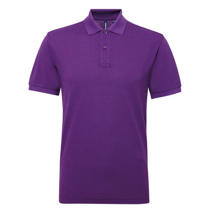 Asquith & Fox Men’s polycotton blend polo - Purple