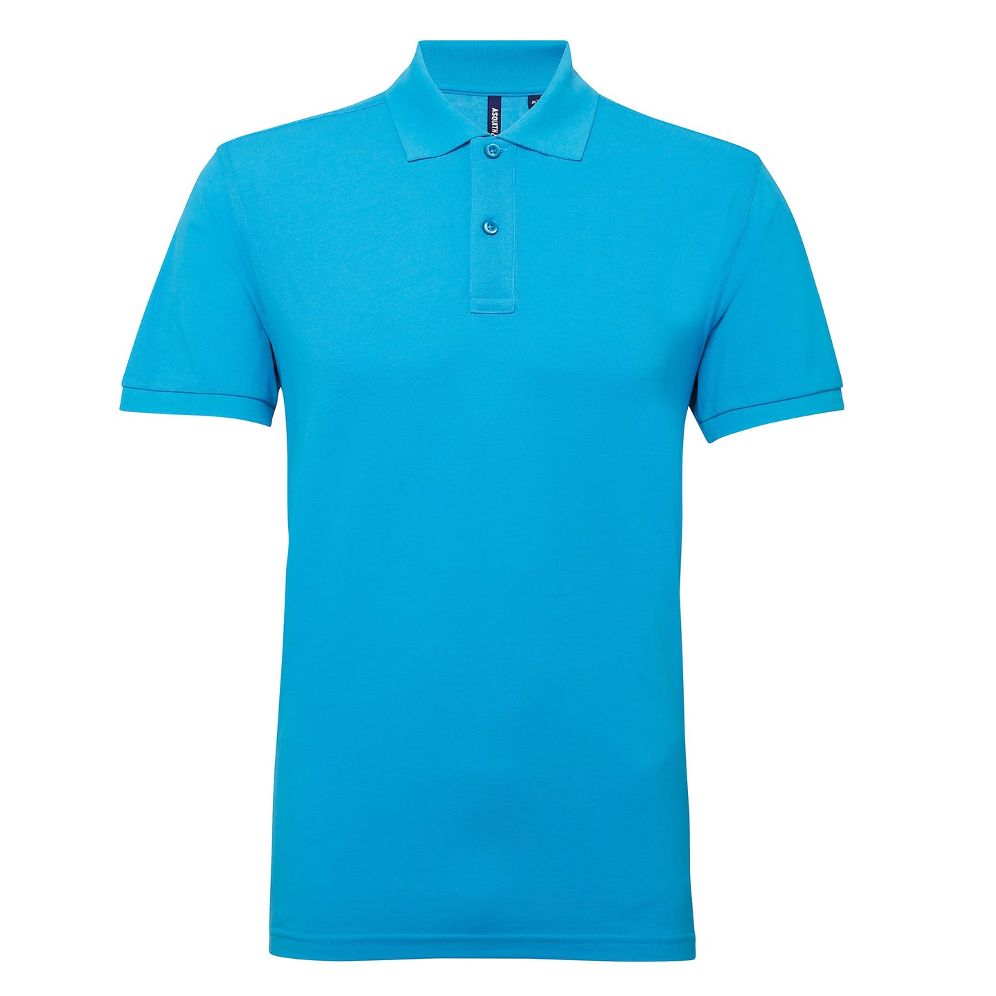 Asquith & Fox Men’s polycotton blend polo - Turquoise