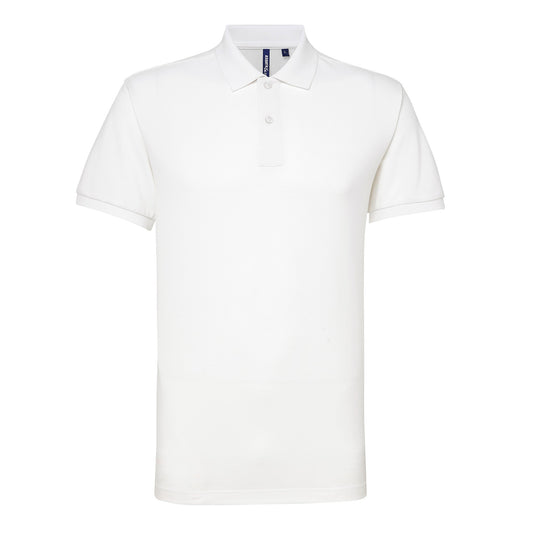 Asquith & Fox Men’s polycotton blend polo - White