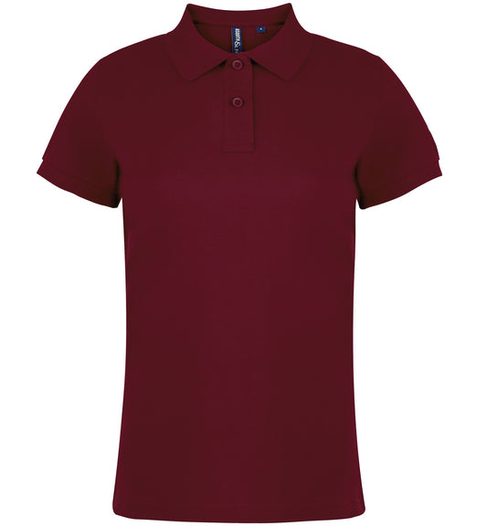 Asquith & Fox Women's Classic fit polo - Burgundy