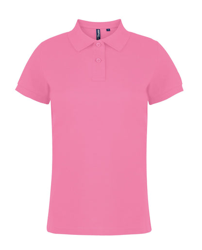 Asquith & Fox Women's Classic fit polo - Pink Carnation