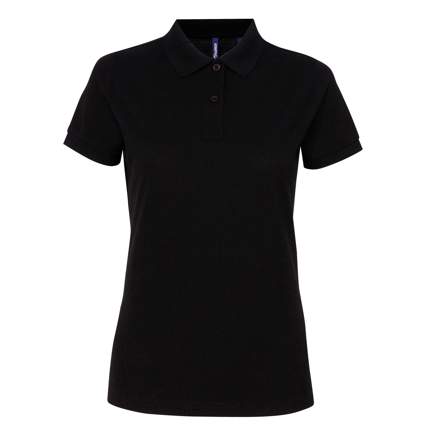 Asquith & Fox Women’s polycotton blend polo - Black