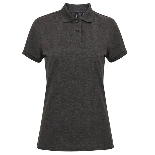 Asquith & Fox Women’s polycotton blend polo - Charcoal