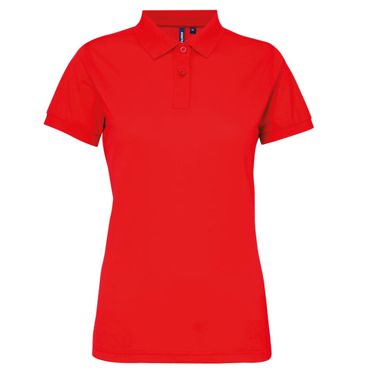 Asquith & Fox Women’s polycotton blend polo - Cherry Red