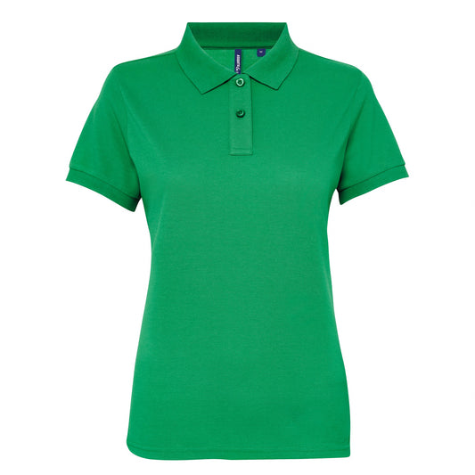 Asquith & Fox Women’s polycotton blend polo - Kelly