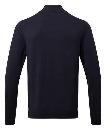 Asquith & Fox Men's cotton blend ¼ zip sweater