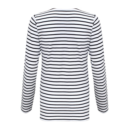 Asquith & Fox Women's Marinière coastal long sleeve tee