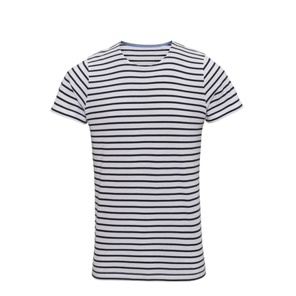 Asquith & Fox Men's Marinière coastal short sleeve tee