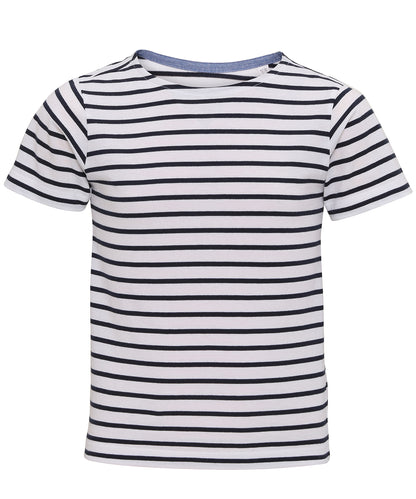 Asquith & Fox Kids Marinière coastal short sleeve tee