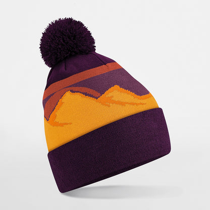 Beechfield Mountain peaks pom pom beanie