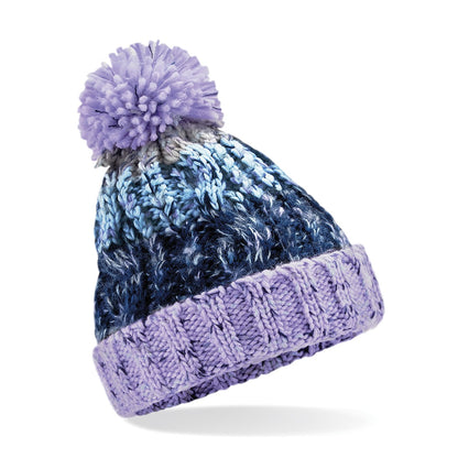 Beechfield Junior corkscrew pom pom beanie