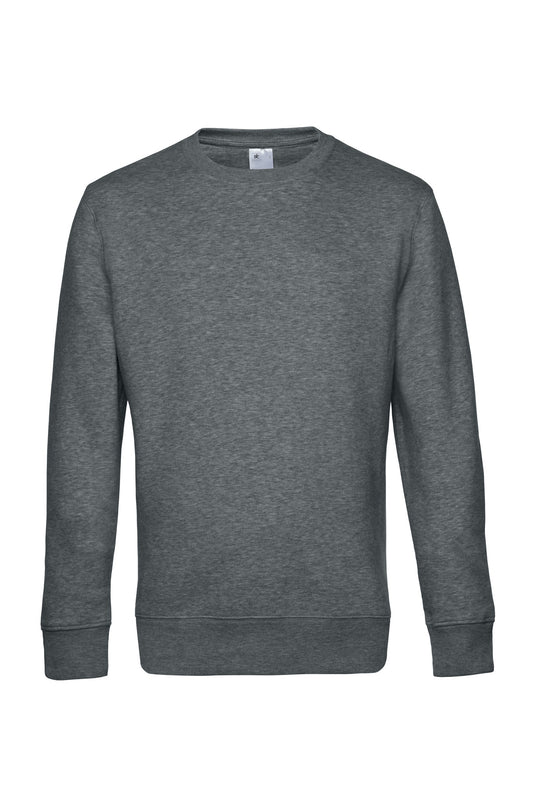 B&C Collection B&C KING Crew Neck - Heather Mid Grey