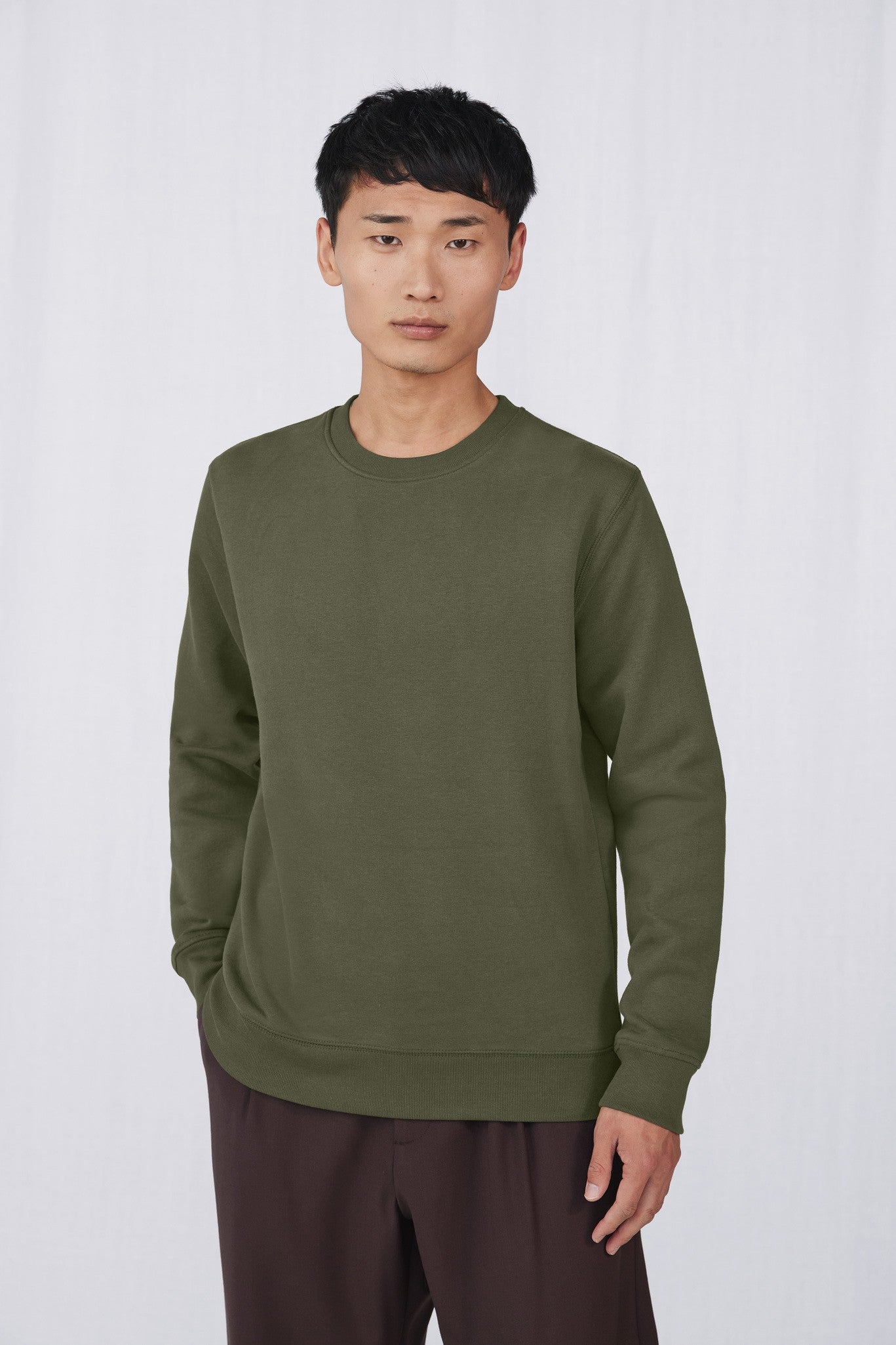 B&C Collection B&C KING Crew Neck - Bottle Green