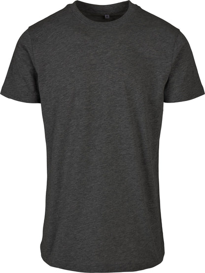 Build Your Brand Basic Basic round neck tee - Charcoal