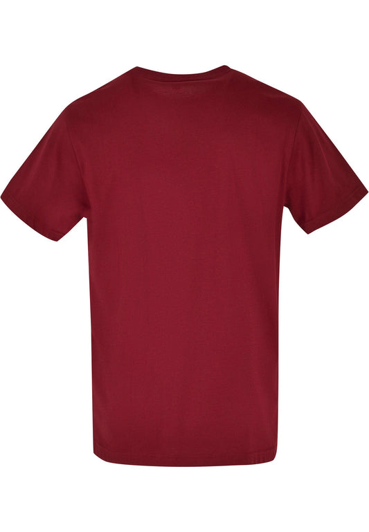 Build Your Brand Basic Basic round neck tee - Cherry