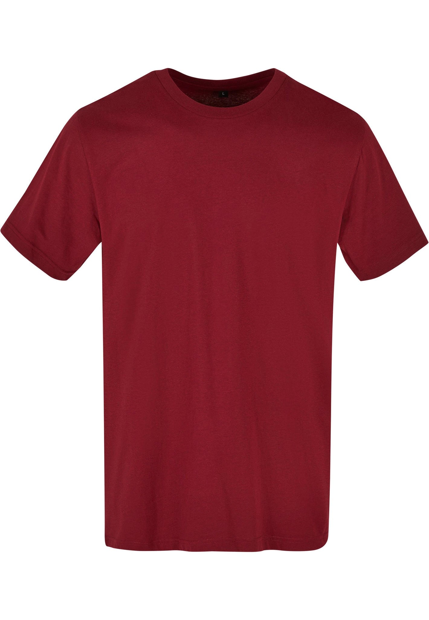 Build Your Brand Basic Basic round neck tee - Cherry