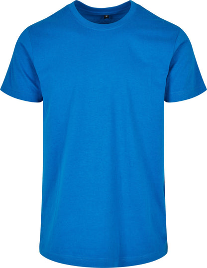 Build Your Brand Basic Basic round neck tee - Cobalt Blue