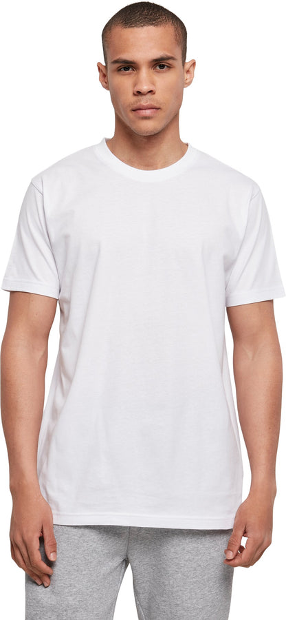 Build Your Brand Basic Basic round neck tee - White