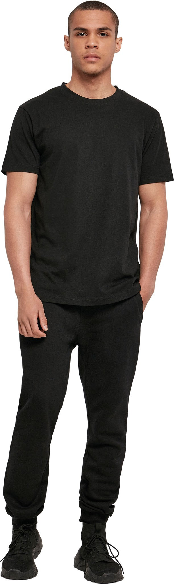 Build Your Brand Basic Basic round neck tee - Black