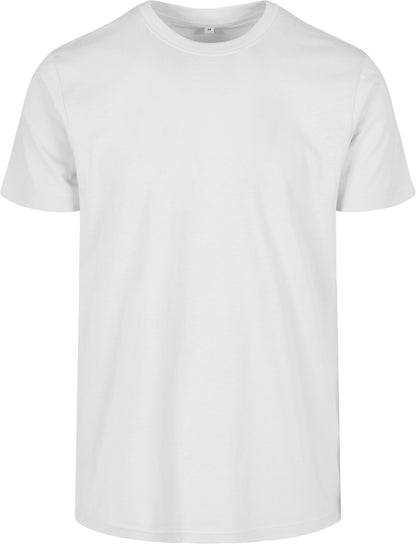 Build Your Brand Basic Basic round neck tee - White