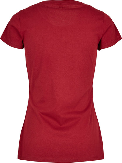 Build Your Brand Basic Women's basic tee - Burgundy