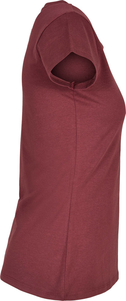 Build Your Brand Basic Women's basic tee - Burgundy