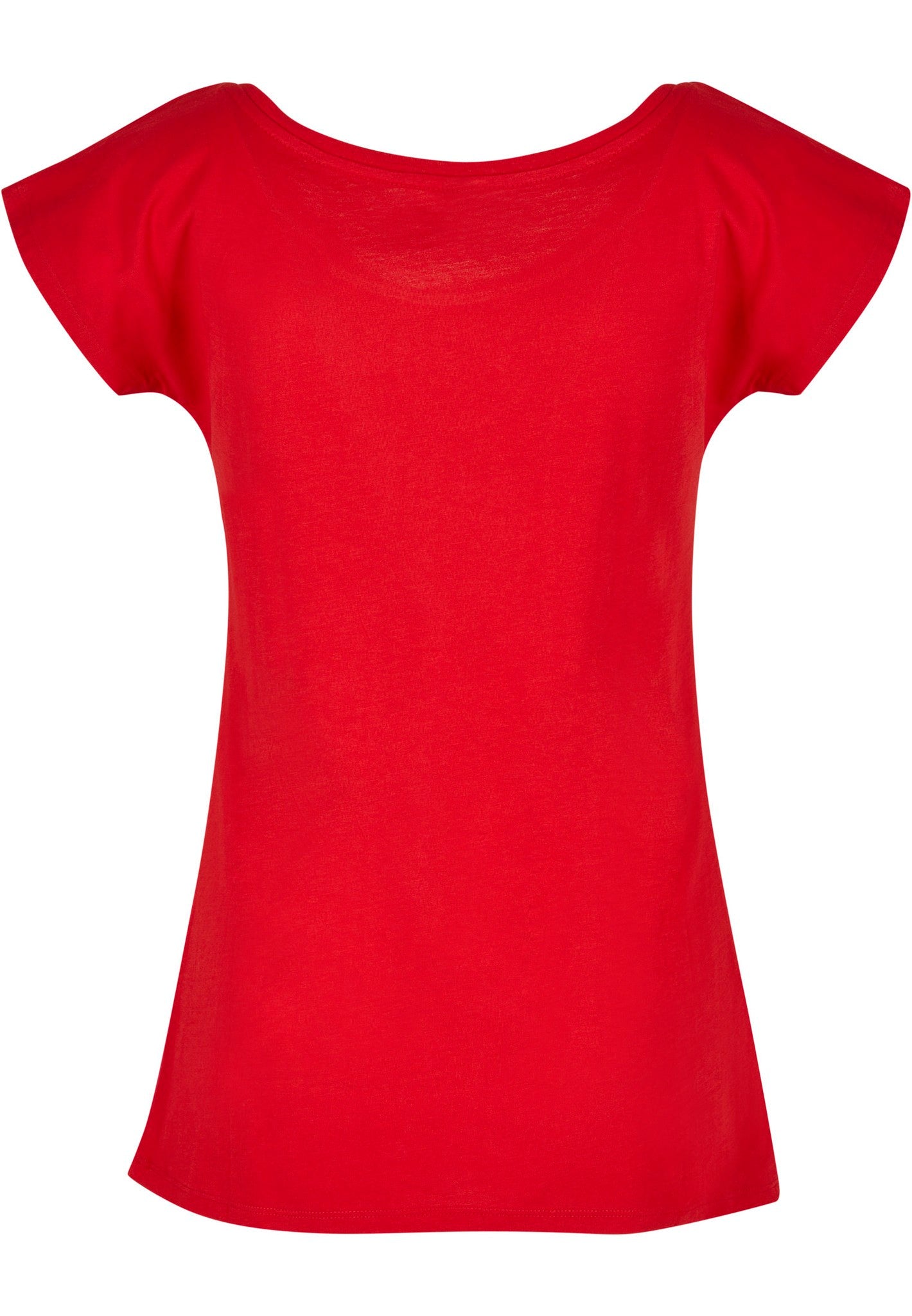 Build Your Brand Basic Women's wide neck tee - City Red