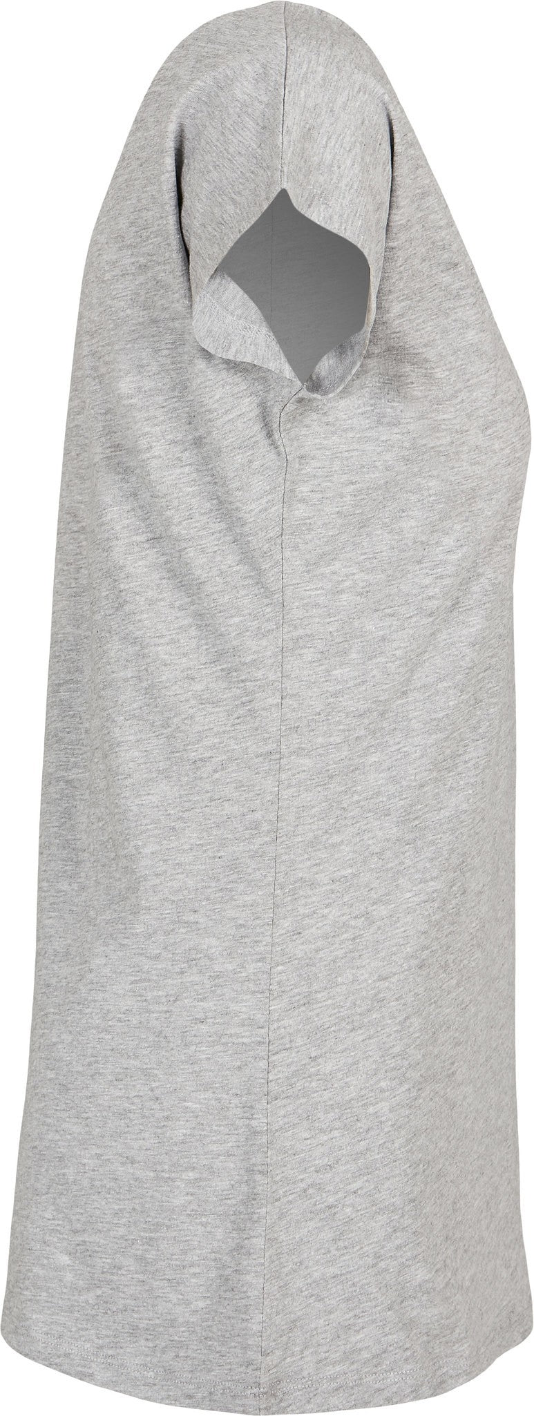 Build Your Brand Basic Women's wide neck tee - Heather Grey