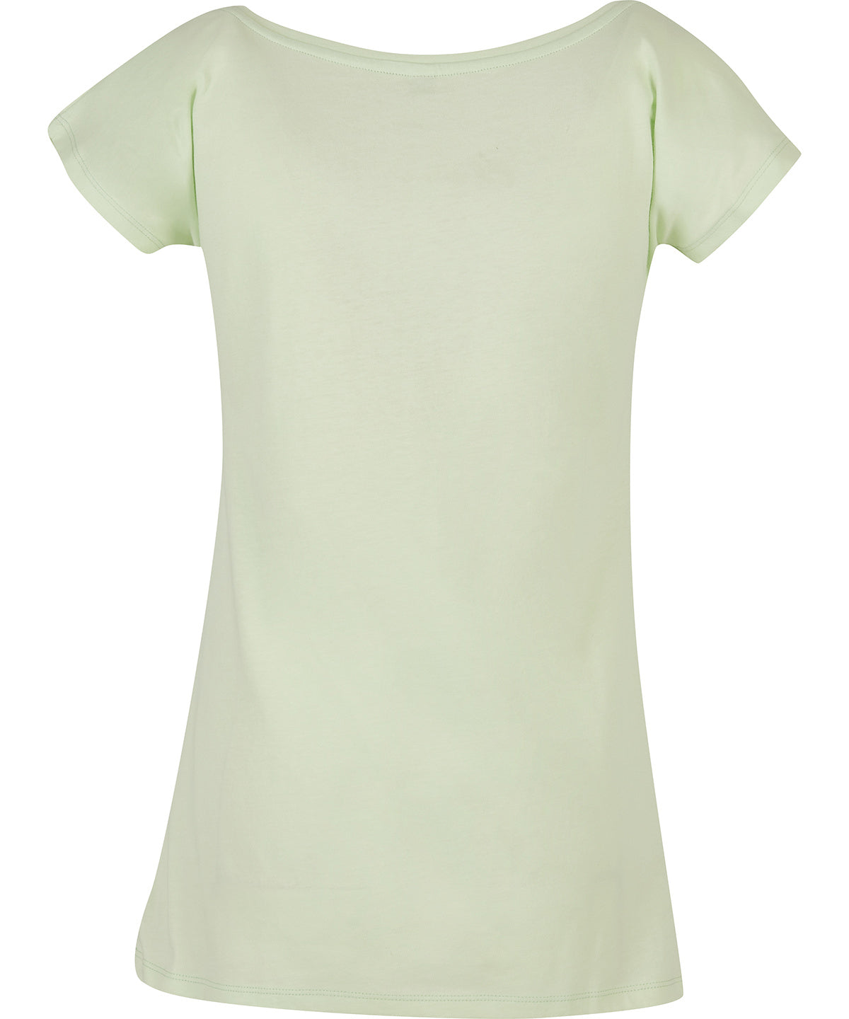 Build Your Brand Basic Women's wide neck tee - Light Mint