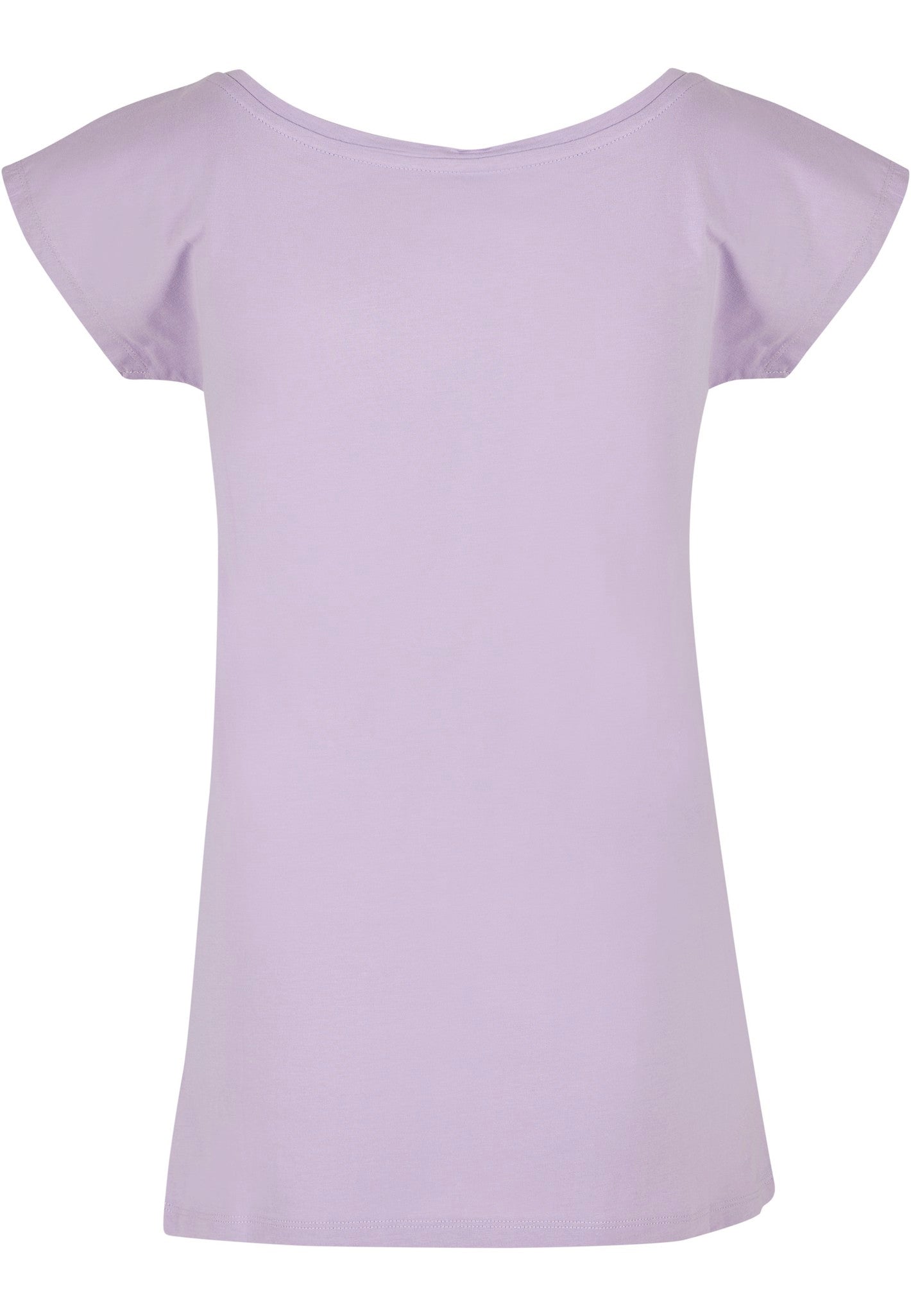 Build Your Brand Basic Women's wide neck tee - Lilac