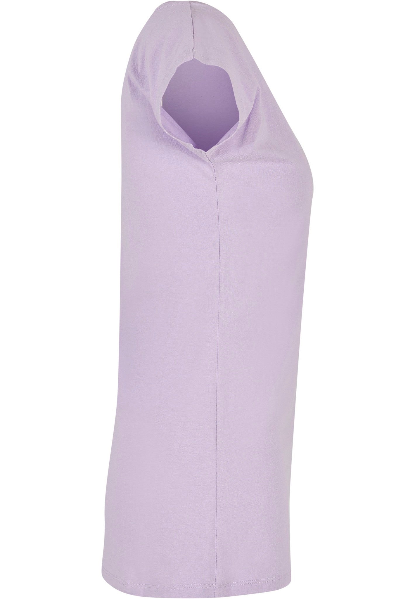 Build Your Brand Basic Women's wide neck tee - Lilac