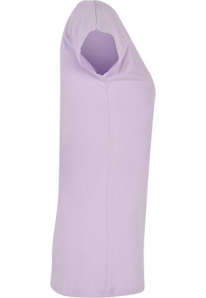 Build Your Brand Basic Women's wide neck tee - Lilac