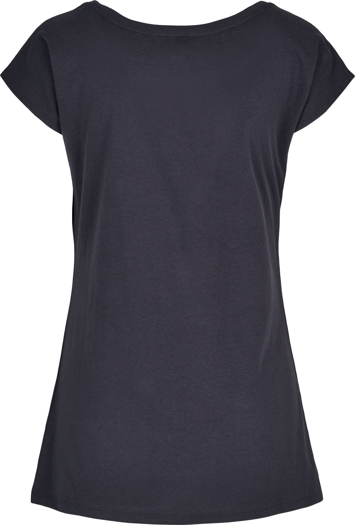 Build Your Brand Basic Women's wide neck tee - Navy