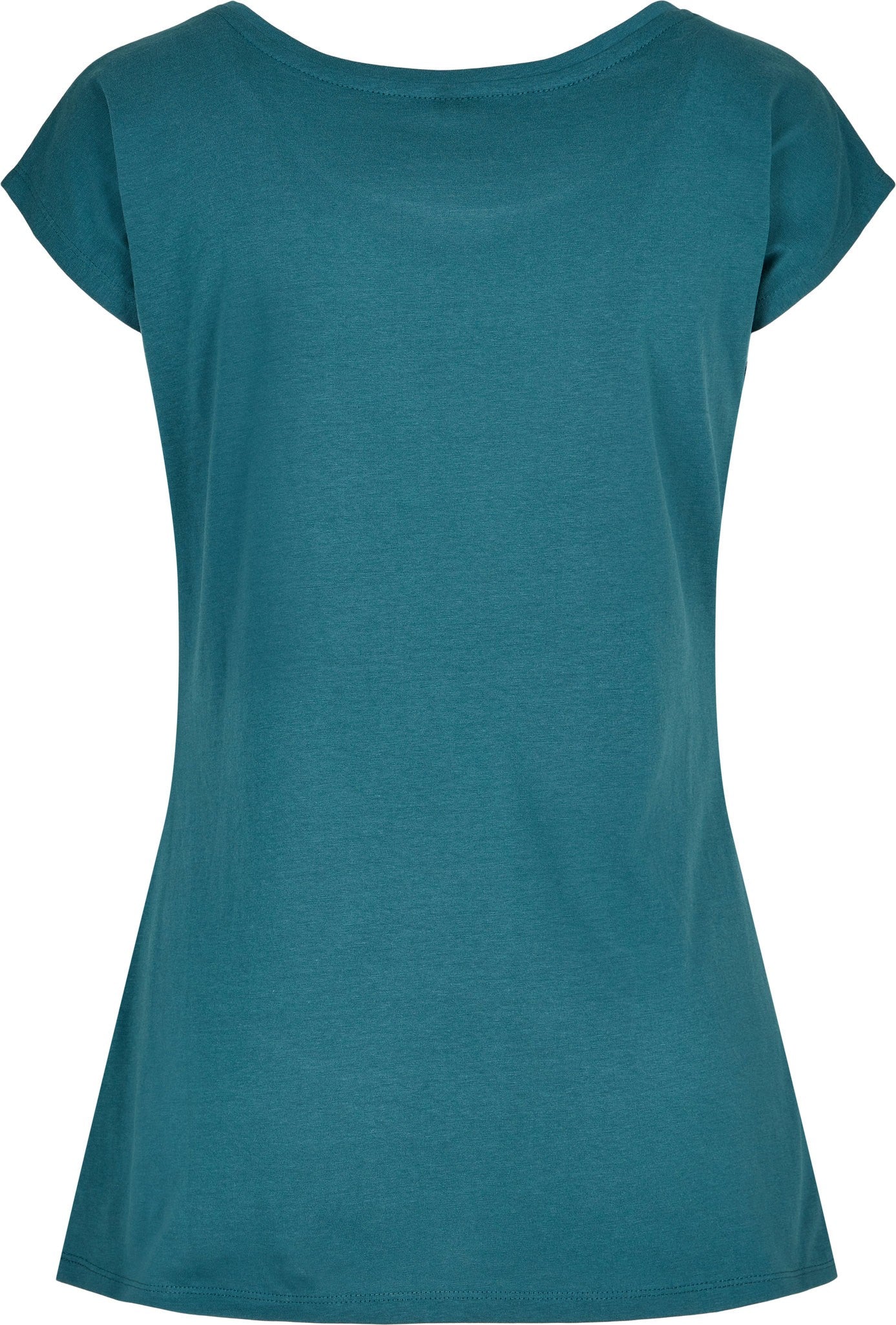 Build Your Brand Basic Women's wide neck tee - Teal