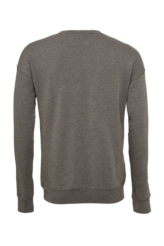 Bella Canvas Unisex drop shoulder fleece - Deep Heather