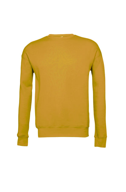 Bella Canvas Unisex drop shoulder fleece - Heather Mustard