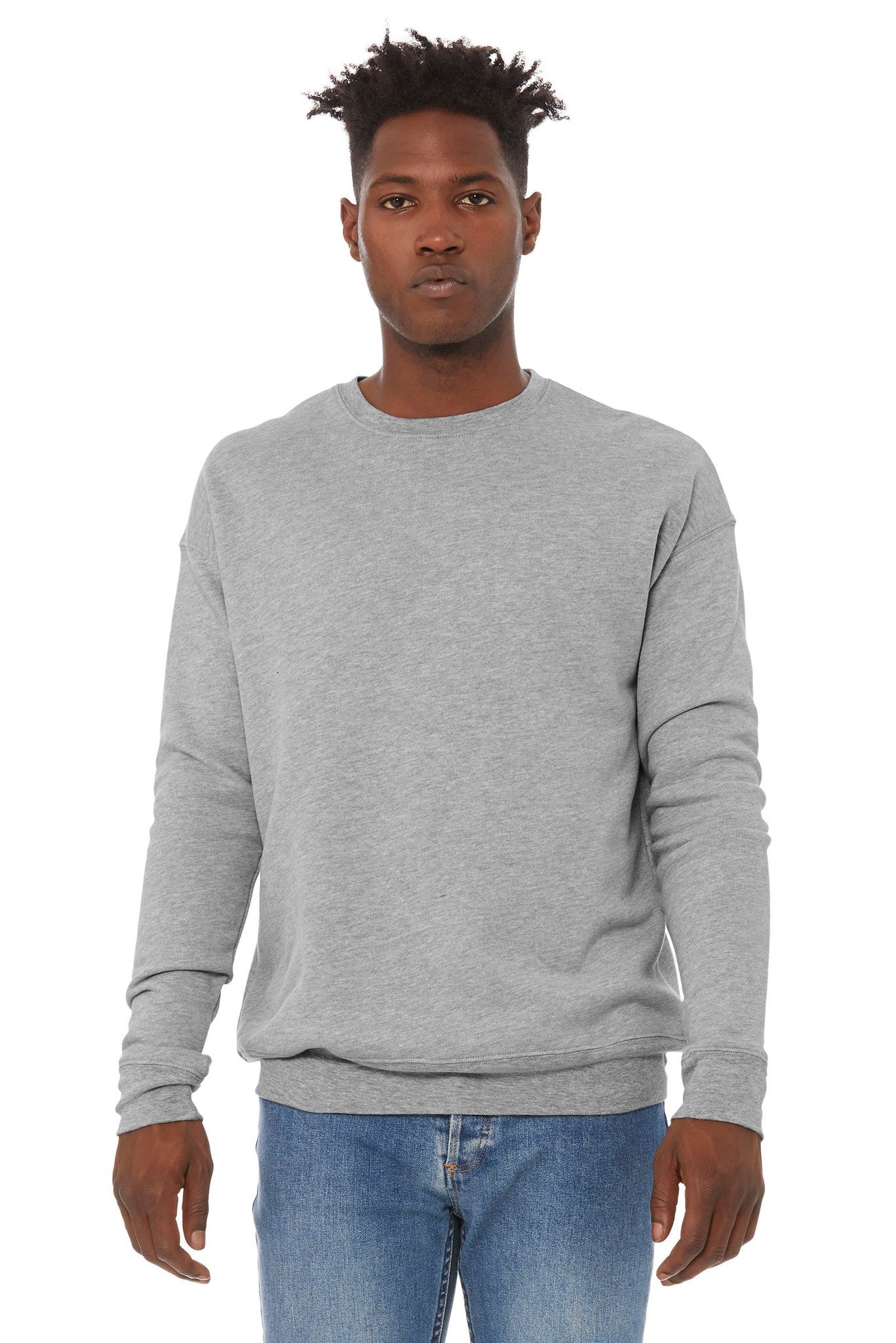 Bella Canvas Unisex drop shoulder fleece - Dusty Blue