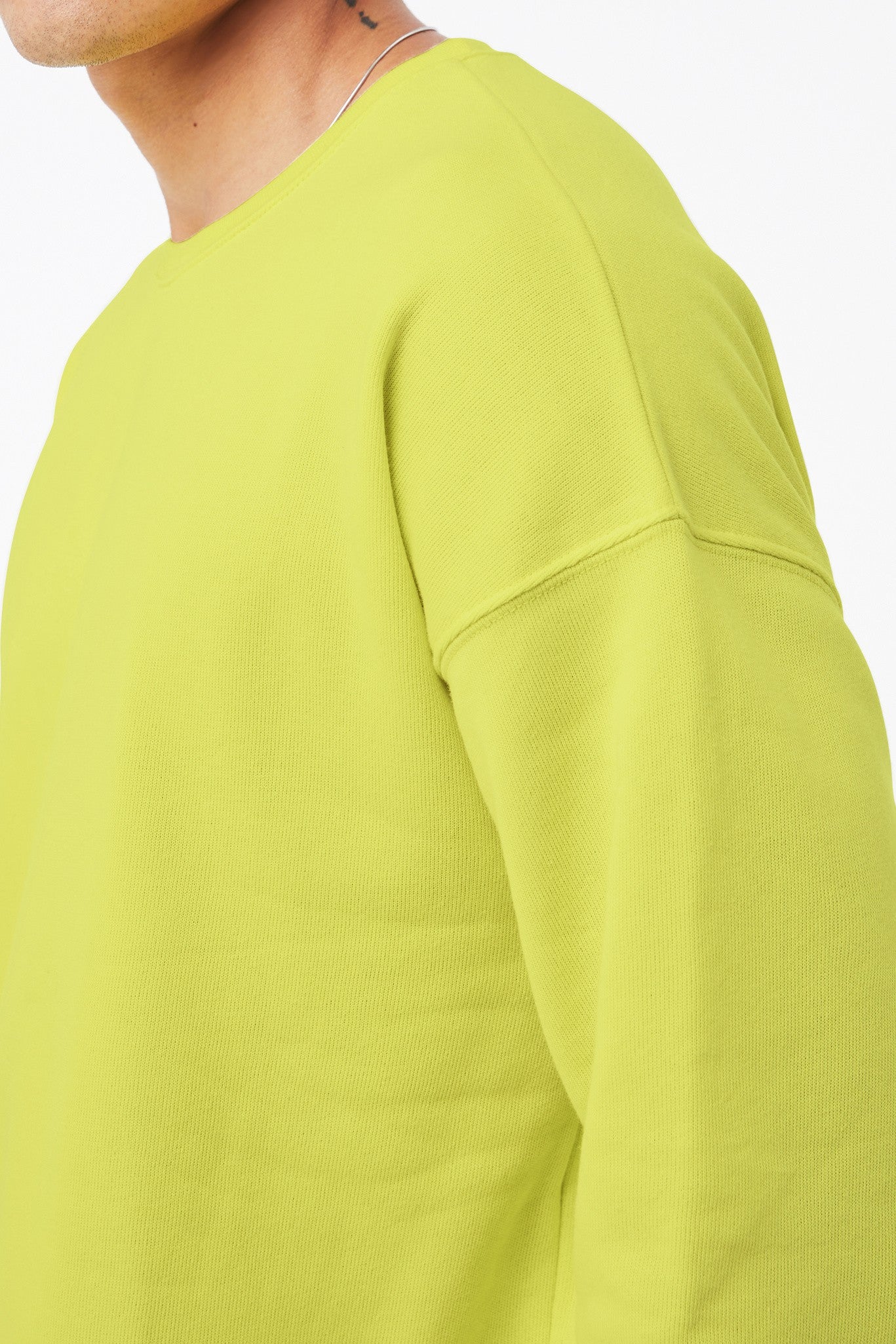 Bella Canvas Unisex drop shoulder fleece - Heather Mustard