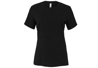 Bella Canvas Women's relaxed Jersey short sleeve tee - Black Heather