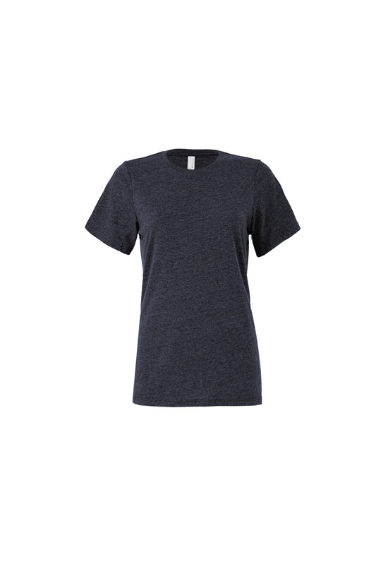 Bella Canvas Women's relaxed Jersey short sleeve tee - Heather Navy