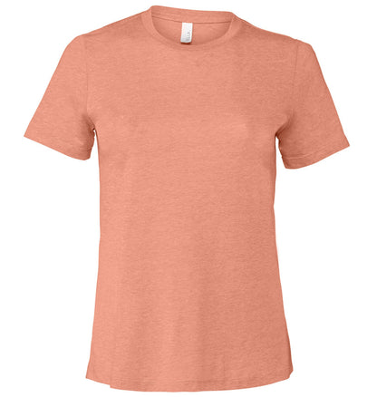 Bella Canvas Women's relaxed Jersey short sleeve tee - Heather Sunset