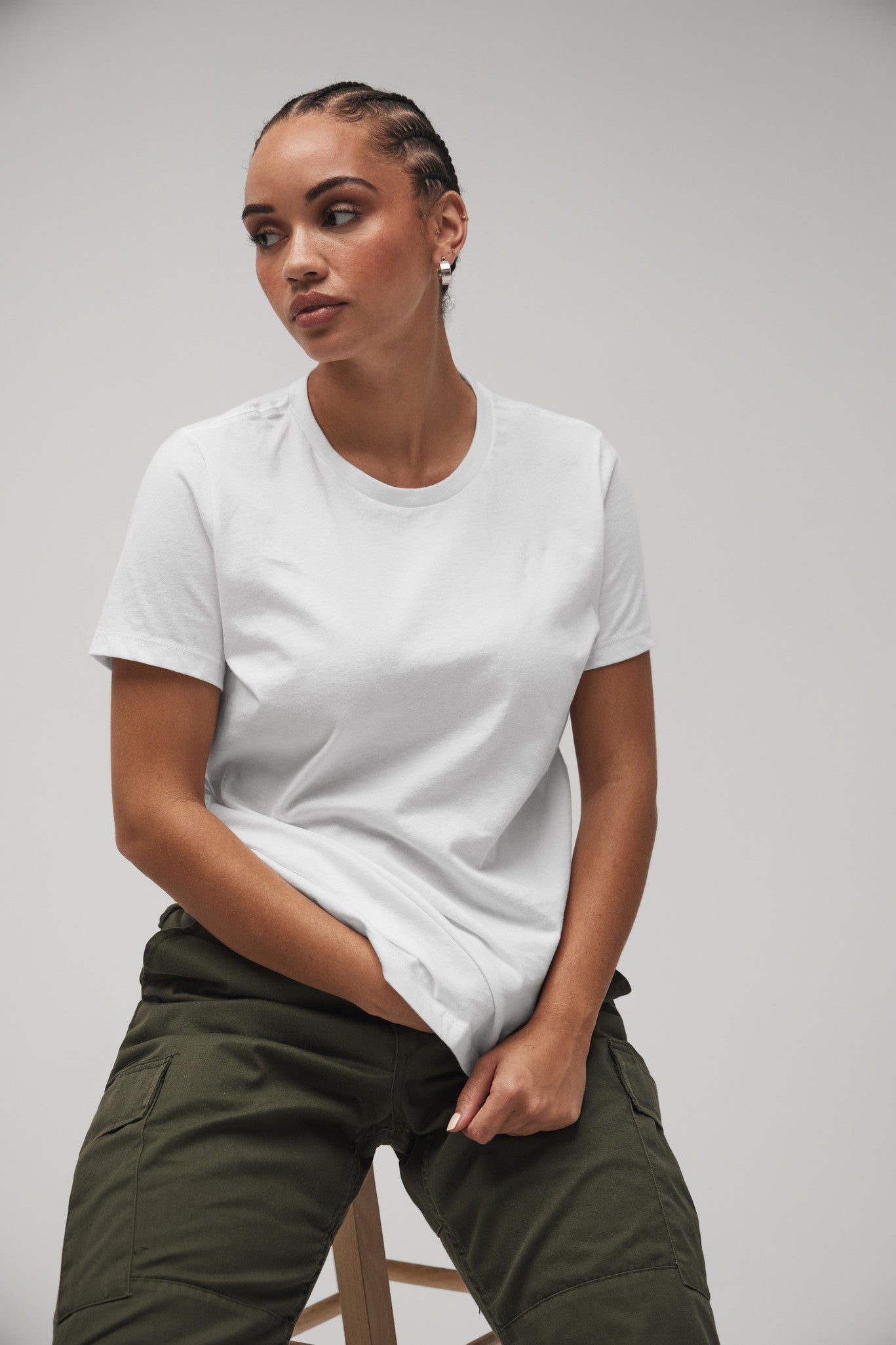 Bella Canvas Women's relaxed Jersey short sleeve tee - Military Green